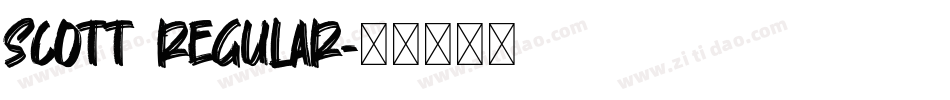 Scott Regular字体转换